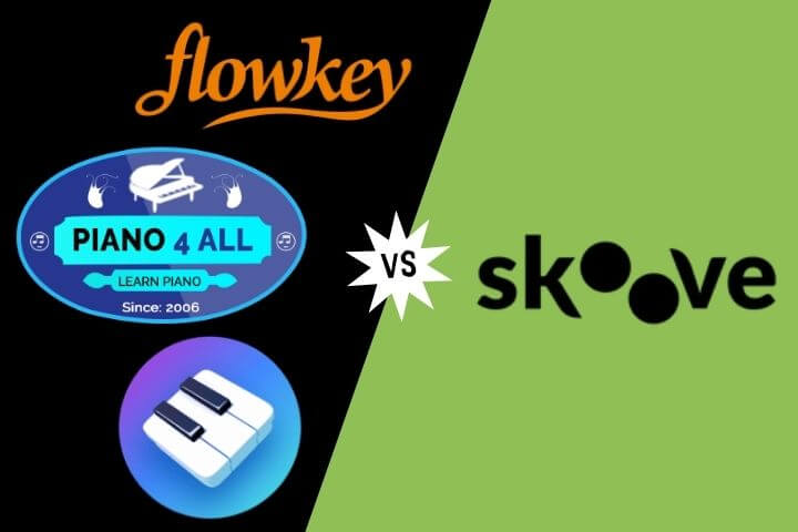 skoove vs flowkey vs pianoforall vs simply piano